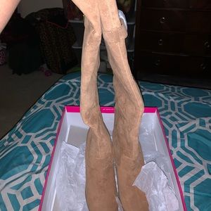 Over The Knee Boots Wedge Heel
